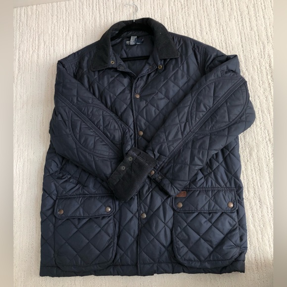 Polo Ralph Lauren Vintage Quilted Navy Jacket Men’s XL - Picture 5 of 16